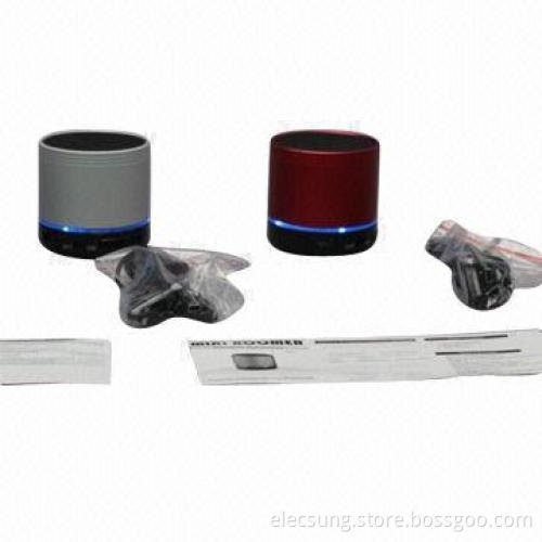 Bluetooth Wireless Speakers with TF Card/FM Radio Function, 3.7V, 500mAh Battery Capacity